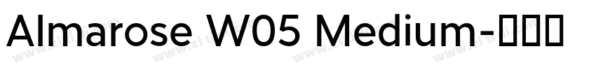 Almarose W05 Medium字体转换